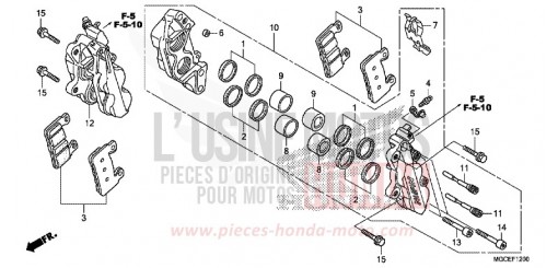 FRONT BRAKE CALIPER CB1100AE de 2014